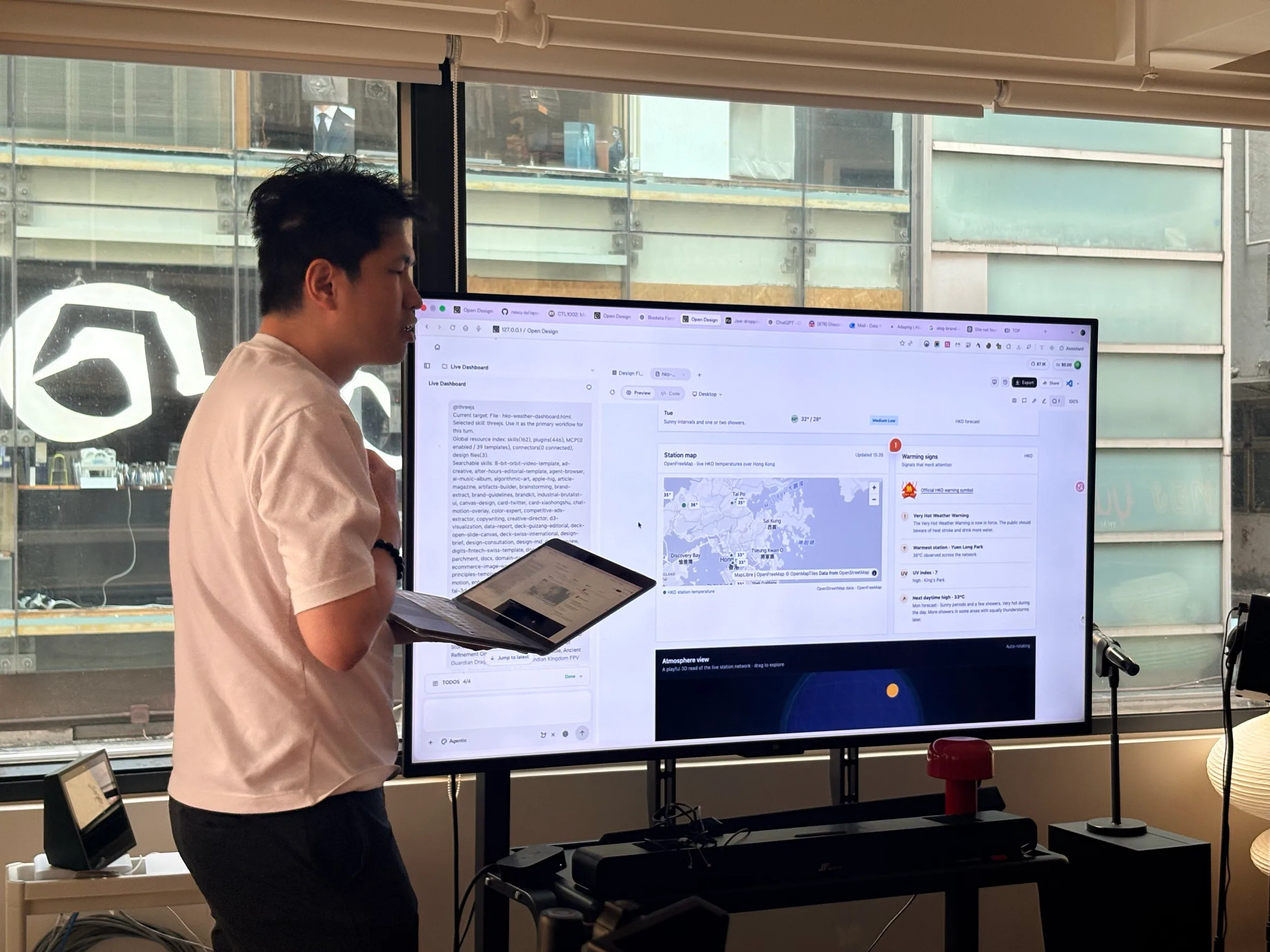 A live Hong Kong weather dashboard built during the workshop